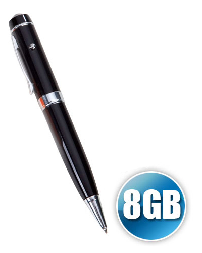 Caneta pen drive 8gb com Laser Point Personalizada